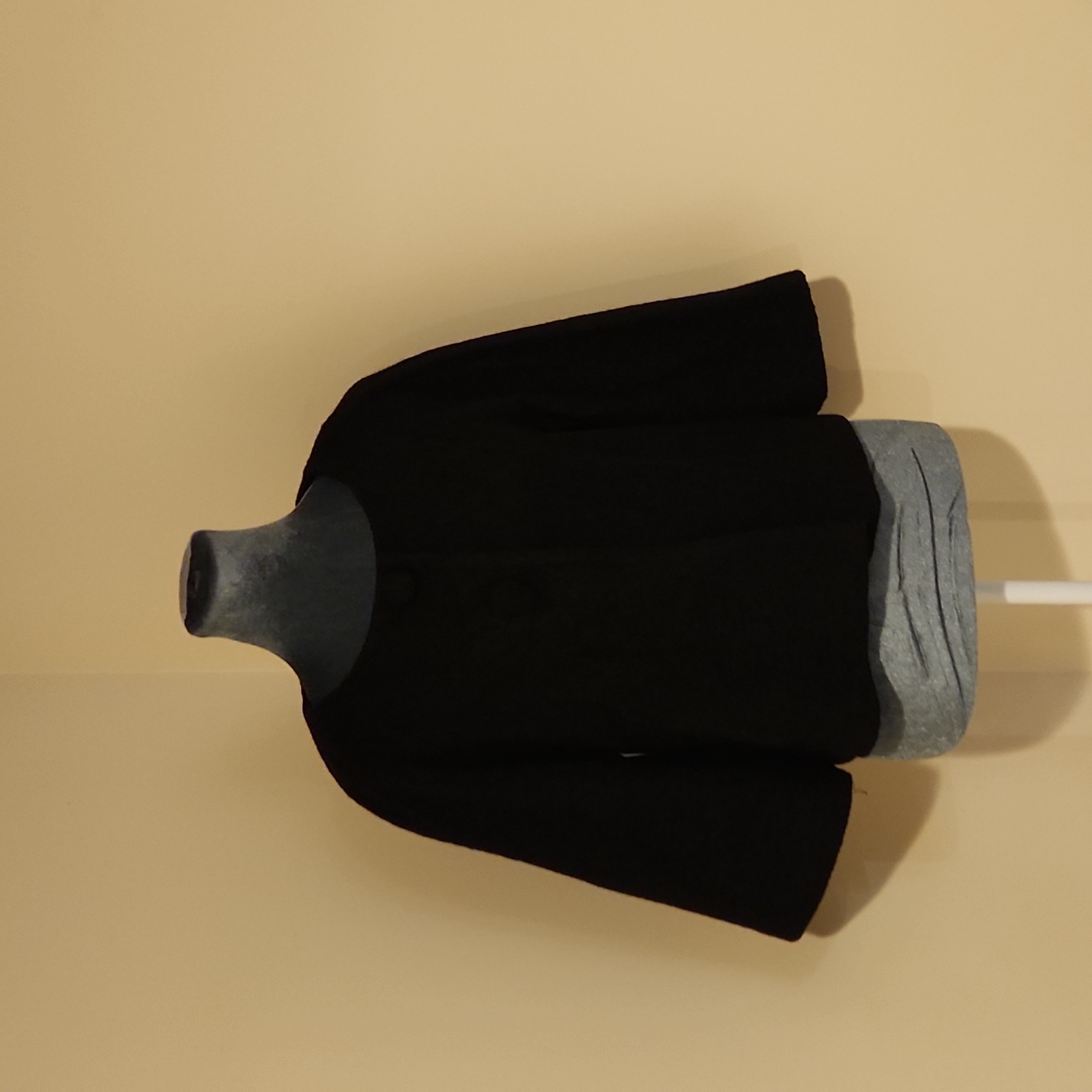 Black Two Button Wool Blazer
